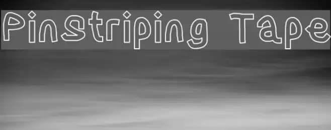 Pinstriping Tape Font examples