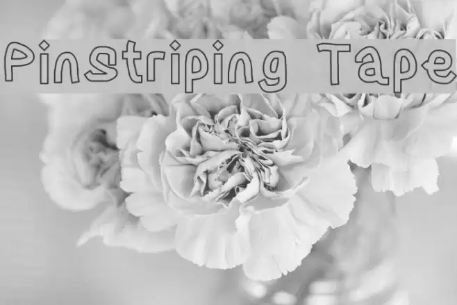 Pinstriping Tape Font examples