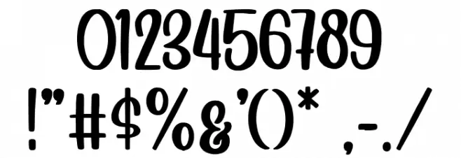 Pintersan Font OTHER CHARS