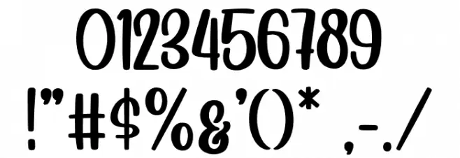 Pintersan Font OTHER CHARS