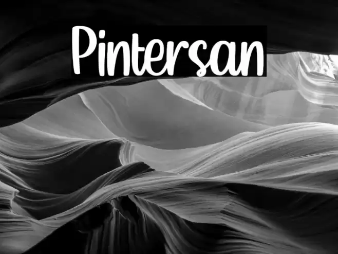 Pintersan Font examples