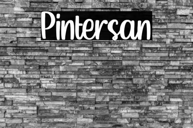 Pintersan Font examples