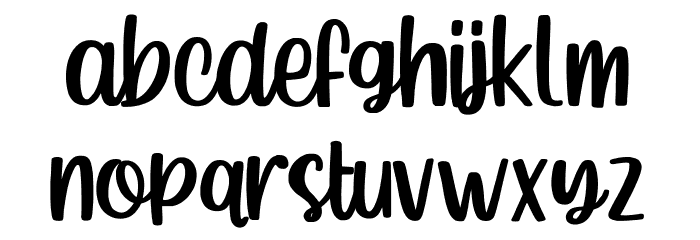 Pintersan Font LOWERCASE