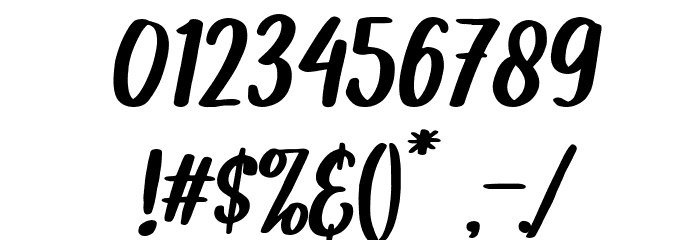 Pintgram Italic Font OTHER CHARS