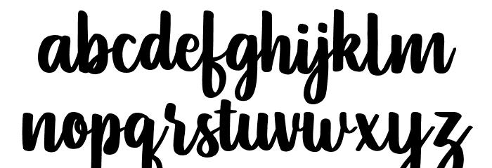 Pintgram Regular Font LOWERCASE