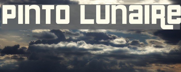 Pinto Lunaire Font examples