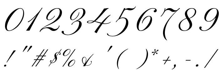 Pinyon Script Font OTHER CHARS