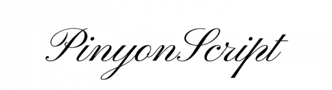 Pinyon Script  नि: शुल्क फ़ॉन्ट्स डाउनलोड