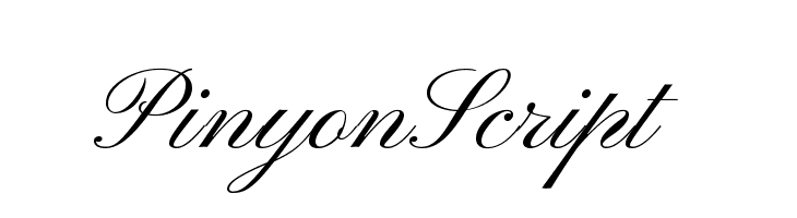 PinyonScript Font