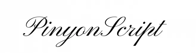 PinyonScript  font caratteri gratis