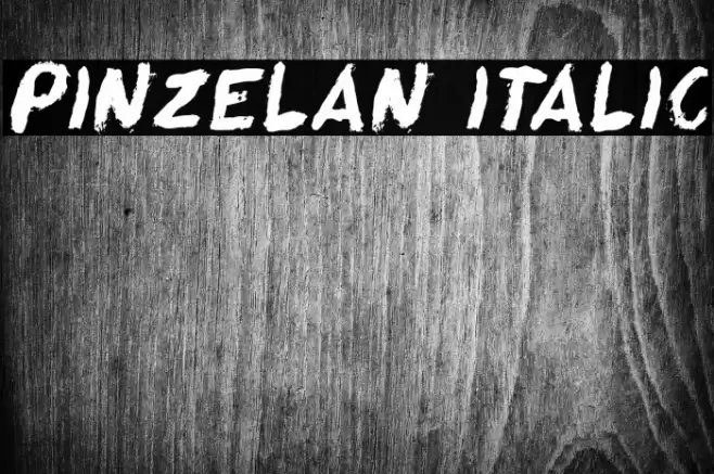 Pinzelan Italic Font examples