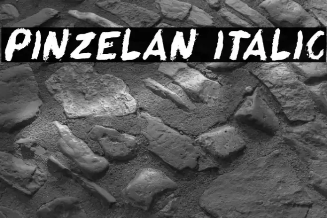 Pinzelan Italic Font examples
