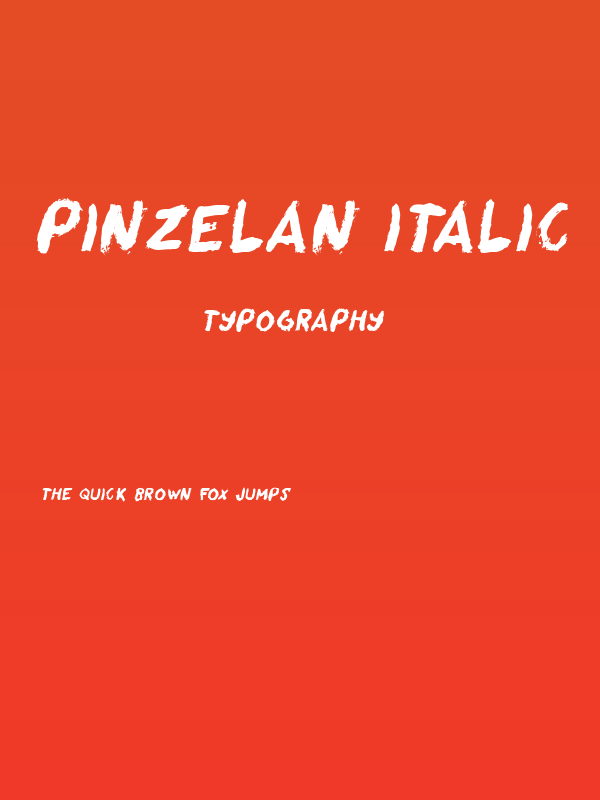 Pinzelan Italic Poster