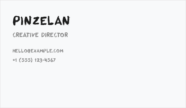 Pinzelan Business Card