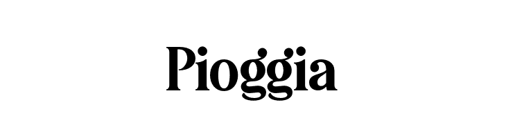 Pioggia  font caratteri gratis
