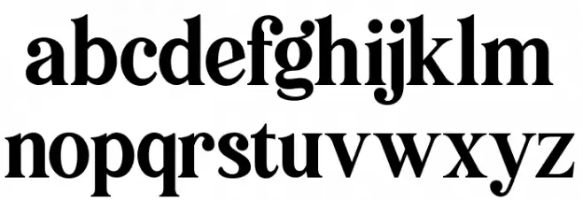 Pioggia Schriftart Kleinbuchstaben