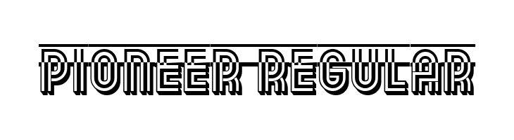 Pioneer Regular  font caratteri gratis
