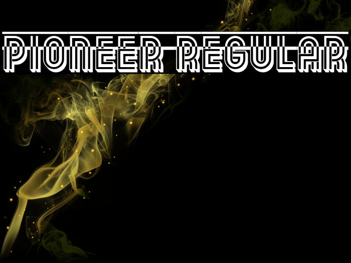 Pioneer Regular Font examples