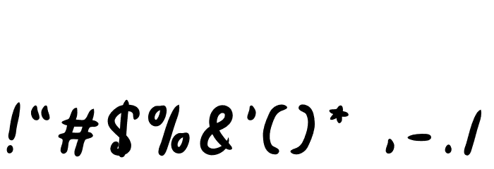 Pionelta Font OTHER CHARS