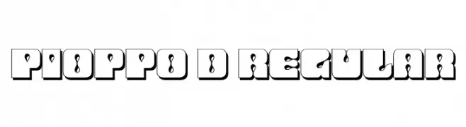 Pioppo 3D Regular  Frei Schriftart Herunterladen