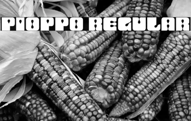 Pioppo Regular Font examples