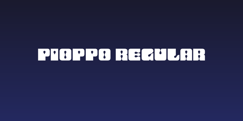 Pioppo Regular Social Header