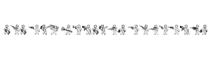 Pip Boy Weapons Dingbats  Fuentes Gratis Descargar