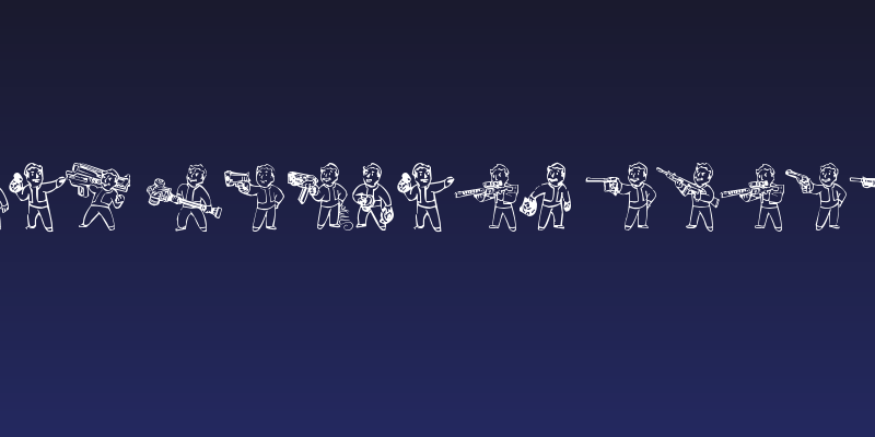 Pip Boy Weapons Dingbats Social Header