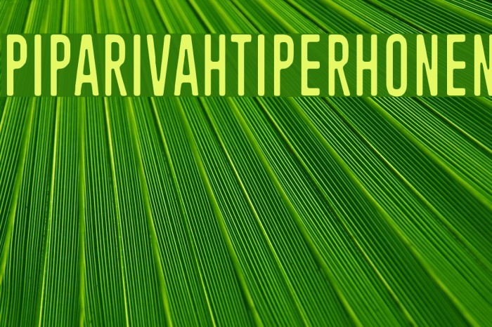 Piparivahtiperhonen Font examples