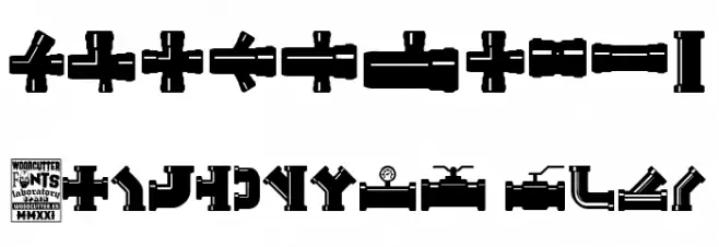 Pipe Fitting फ़ॉन्ट अन्य घर का काम