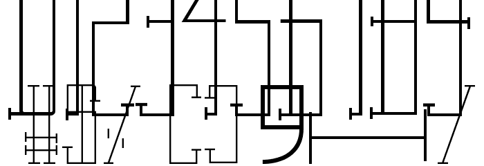 Pipe Line Font OTHER CHARS