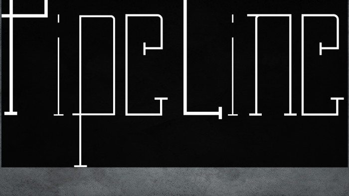 Pipe Line Font examples