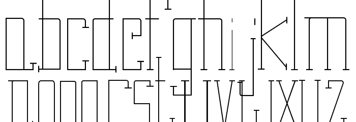 Pipe Line Font LOWERCASE