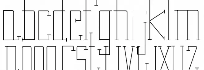 Pipe Line Caratteri MINUSCOLO