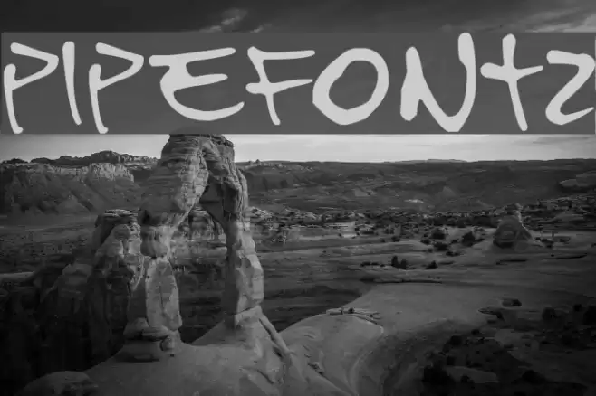 PipeFont2 Font examples