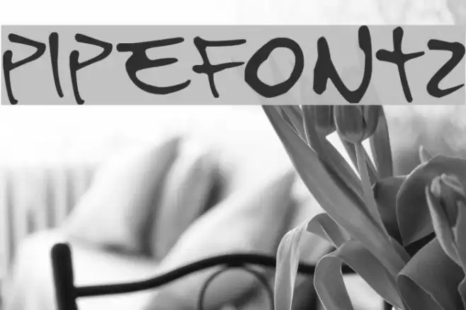 PipeFont2 Font examples
