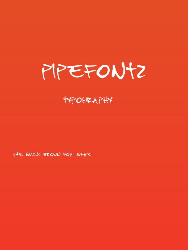PipeFont2 Poster