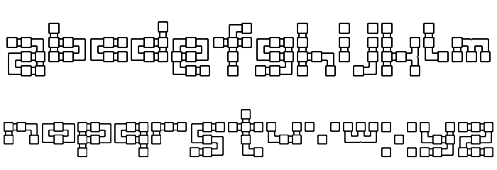 PipeSquare Rounded Font LOWERCASE