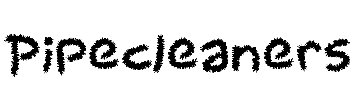 Pipecleaners  Frei Schriftart Herunterladen