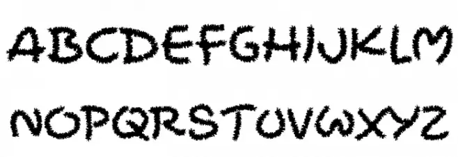 Pipecleaners Schriftart Groß