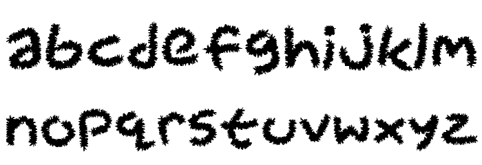 Pipecleaners Font LOWERCASE