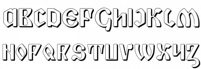 Piper Pie 3D Schriftart Groß