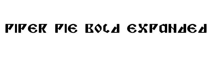Piper Pie Bold Expanded  les polices de caractères gratuit tlcharger