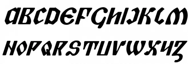 Piper Pie Bold Italic Schriftart Groß