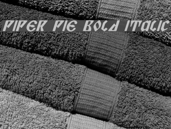 Piper Pie Bold Italic Fonte examples