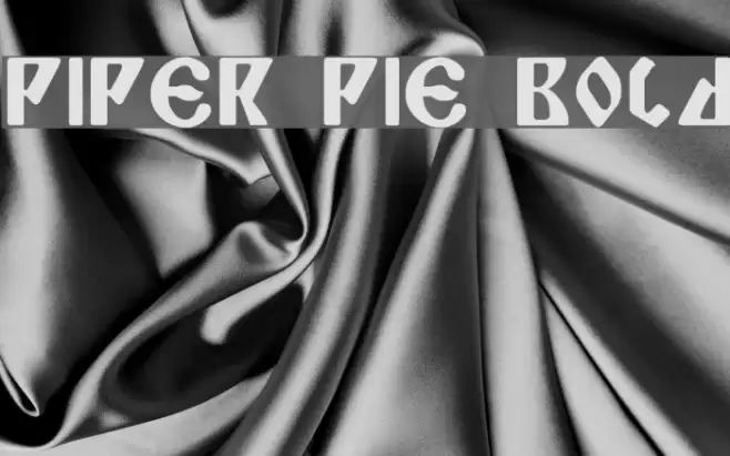 Piper Pie Bold Font examples