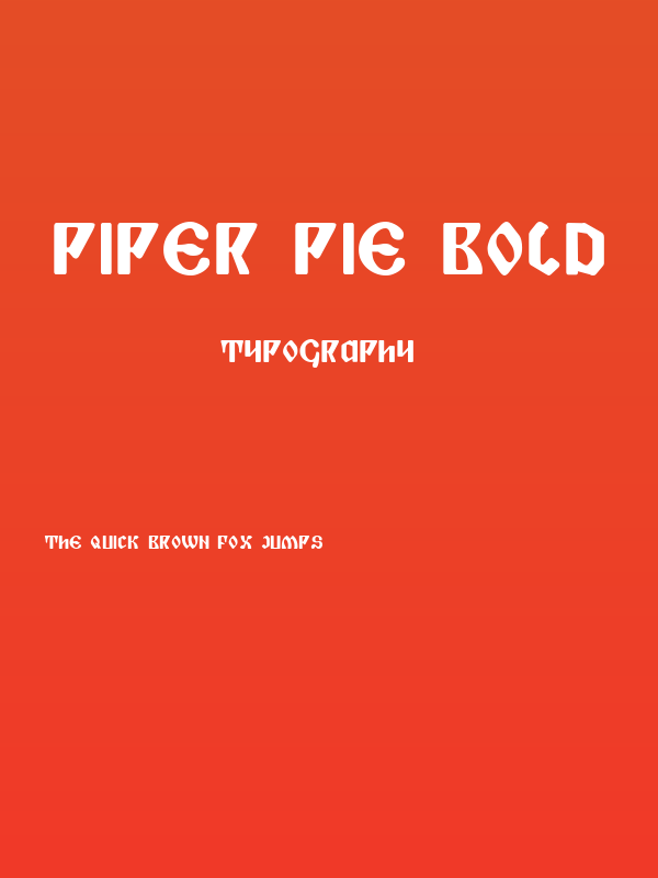 Piper Pie Bold Poster