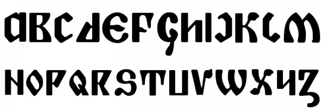 Piper Pie Bold Font LOWERCASE