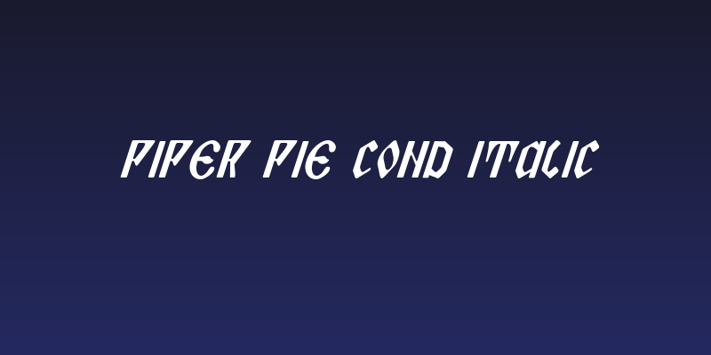 Piper Pie Cond Italic Social Header