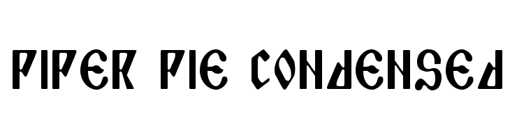Piper Pie Condensed  フリーフォントのダウンロード